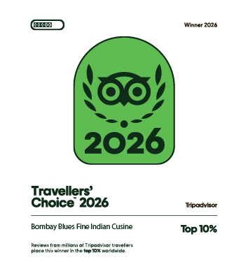Tripadvisor Travellers' Choice 2026 - Bombay Blues