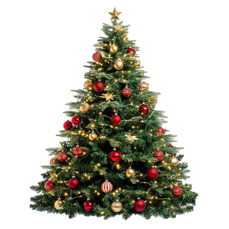 Decorated Christmas tree